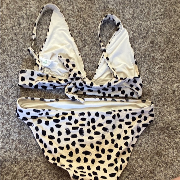 Aerie Black and White Spotted Bikini - Picture 2 of 4